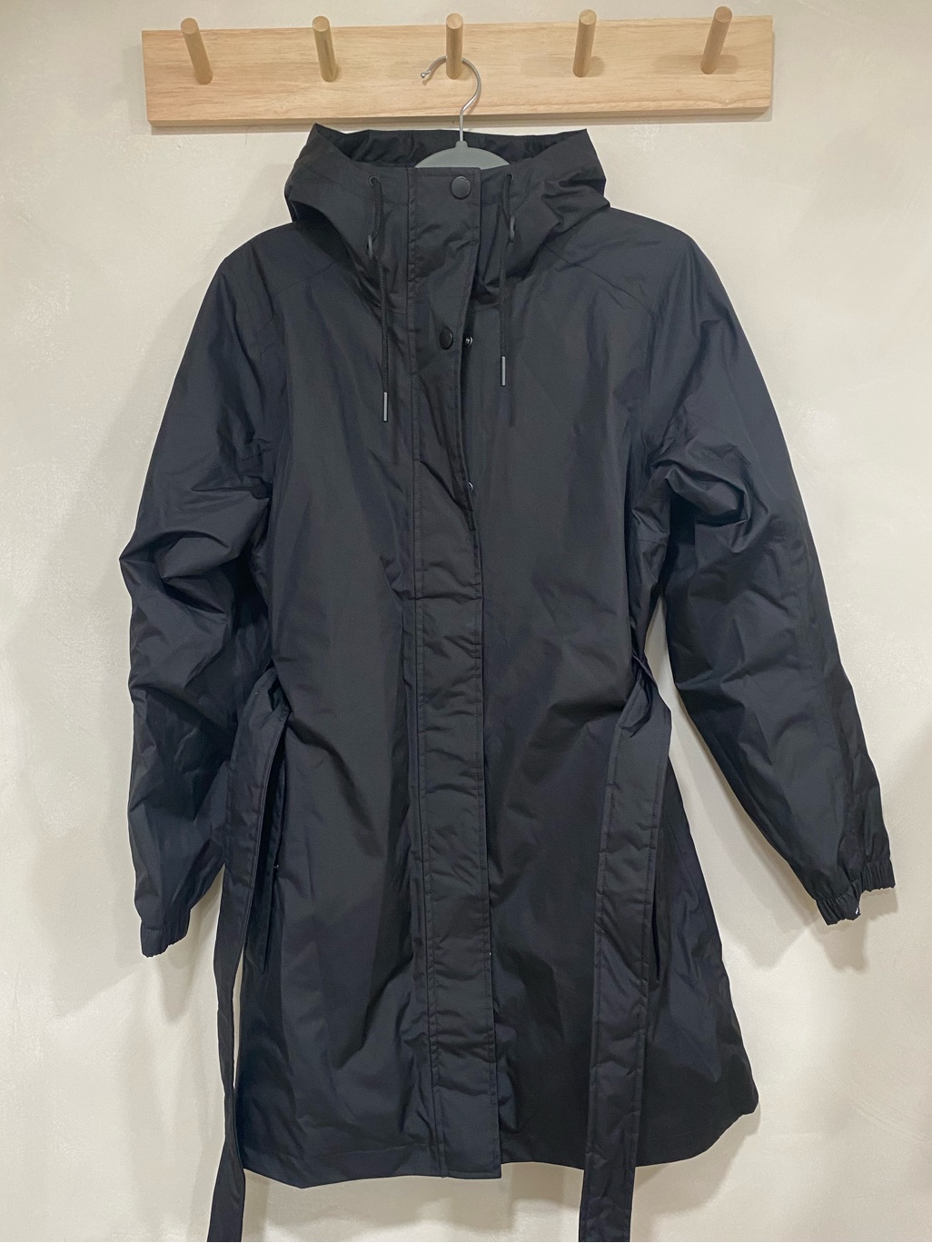 Helly Hansen Classic Insulated Trench Coat Black Large Nwot — image 4 of 8